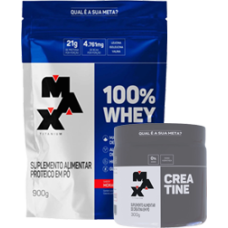 100% Whey + Creatina 300g Max Titanium